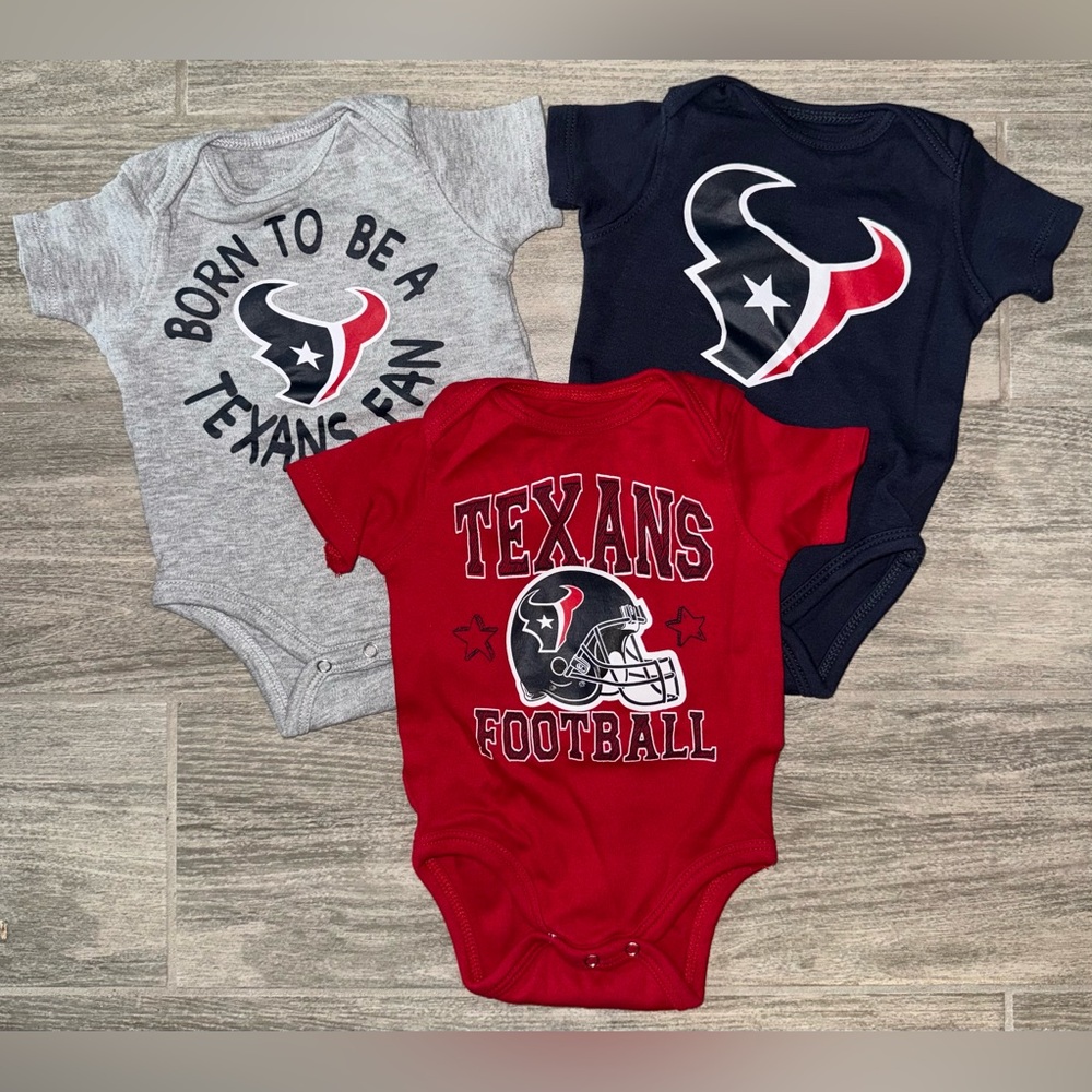 NFL Texans Kids Matching Sets - Red, Gray, and Blue